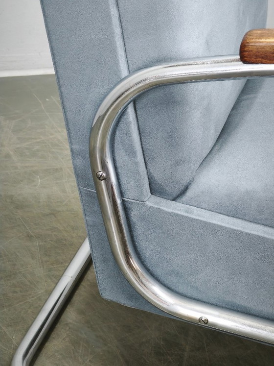 Image 1 of Fauteuil cantilever Bauhaus des années 1930, style Thonet S 411, attribué à Kovona