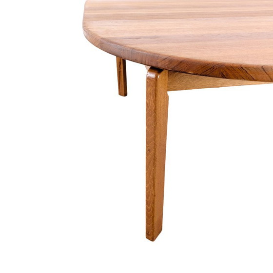 Midcentury Teak Round Vintage Dining Table Danish Design 1960 – Wood (photo 7 of 9)