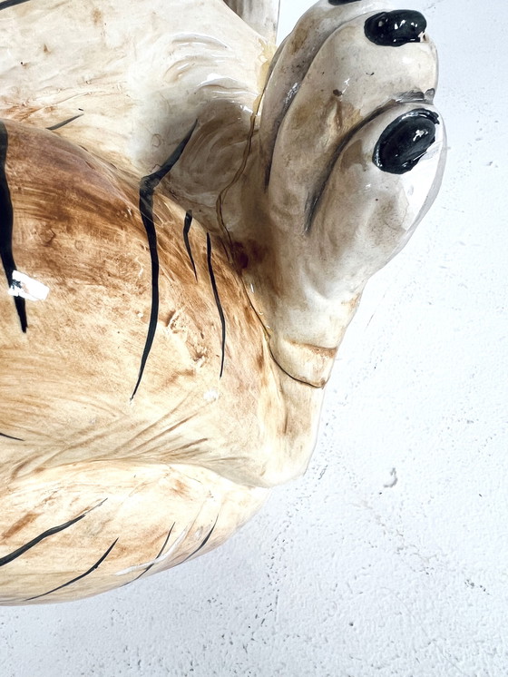 Image 1 of Vintage Italian ceramic tiger '60s