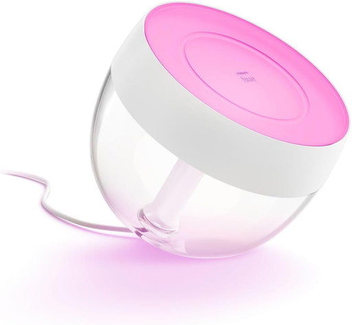 Philips Hue White & Color Ambiance, Iris compatible Bluetooth, Blanc, fonctionne avec Alexa, Google Assistant et Apple Homekit