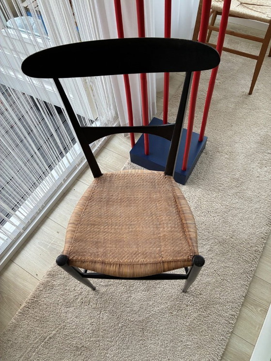 Image 1 of Chaise CHIAVARI laquée noire par BOTTI & GANDOLFO