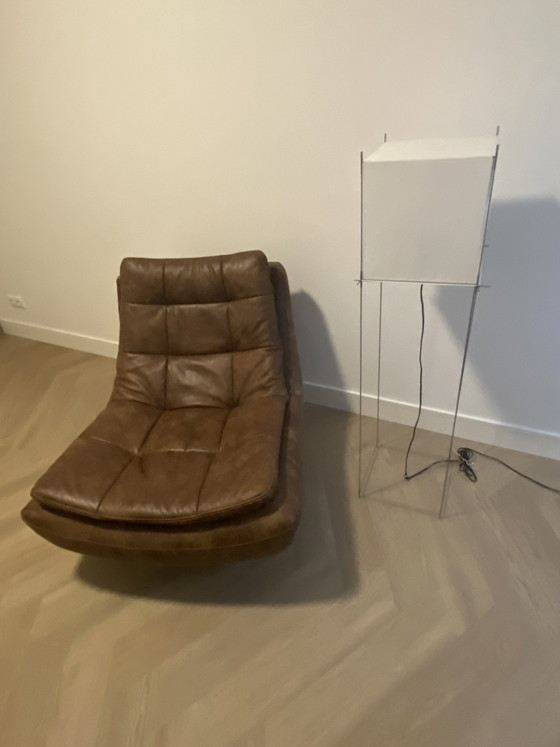 Image 1 of Swivel armchair Cooper Captains Chair leather Africa Tabac