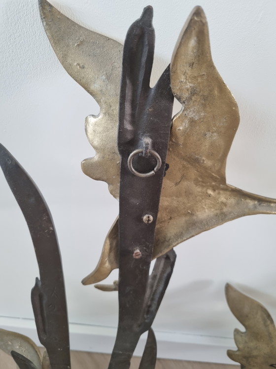 Decorazione da parete vintage in ottone raffigurante 3 anatre – Decorazioni murali, Brass (photo 6 of 7)