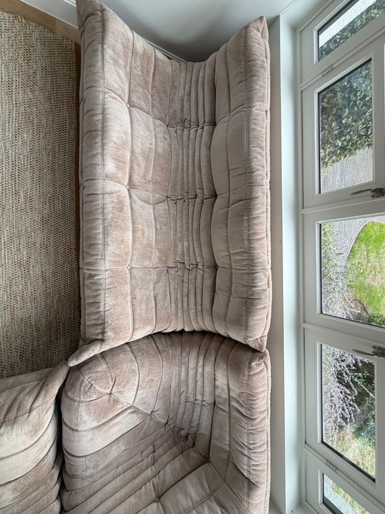 Togo Ligne Roset tissu Laba-Marron glacé – Sofas, Textile (photo 3 of 6)
