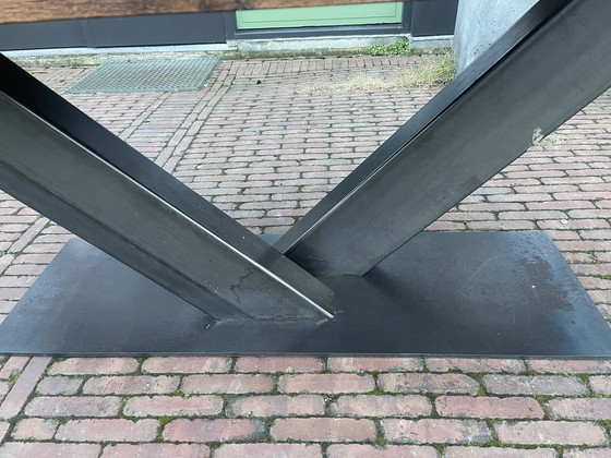 Image 1 of Rustic oak table 200 x 100 cm.