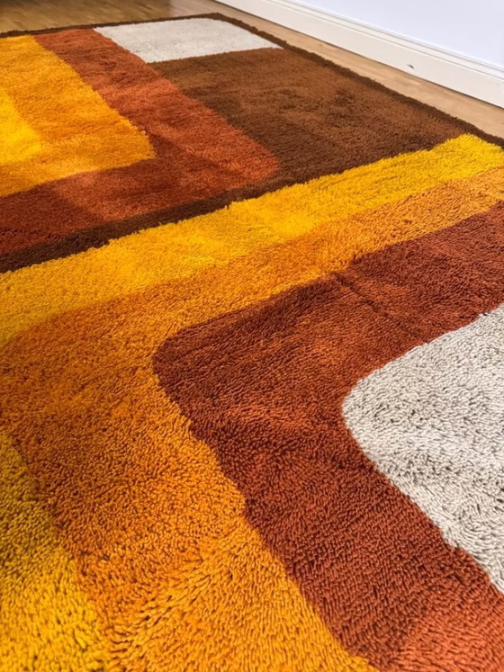 Image 1 of Tappeto vintage stile era spaziale 1,70x2,30 m anni '60 '70 '80