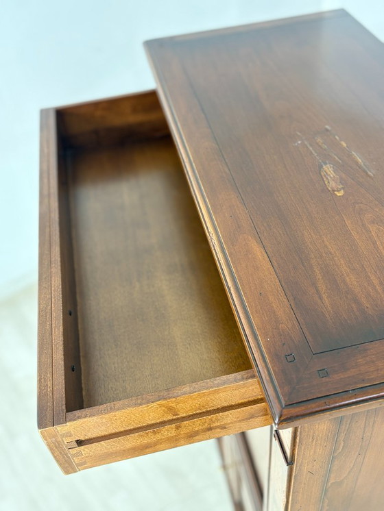 Image 1 of Prachtige Selva secretaire, houten kast, gemaakt in Italië