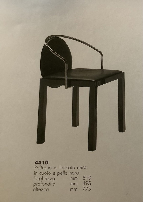 Set di 5 Sedie da pranzo di design italiano – Collezione 4000 Design Enzo Berti, Cromo, Legno (photo 11 of 11)