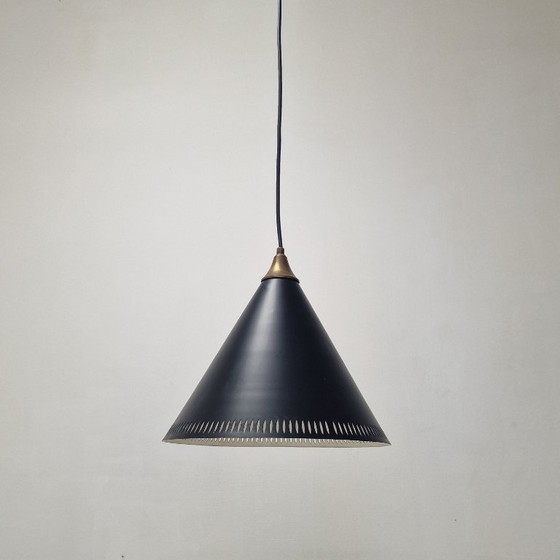 Image 1 of Bent Karlby für Lyfa, „Kegle“ Pendelleuchte, Dänemark, 1970er Jahre