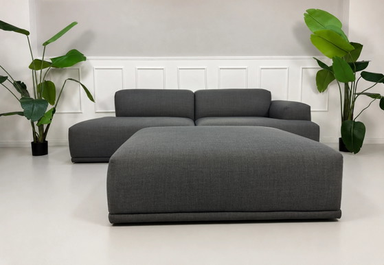 Image 1 of Muuto Connect Canapé Grau Stoff Ecksofa Canapé Modulaire