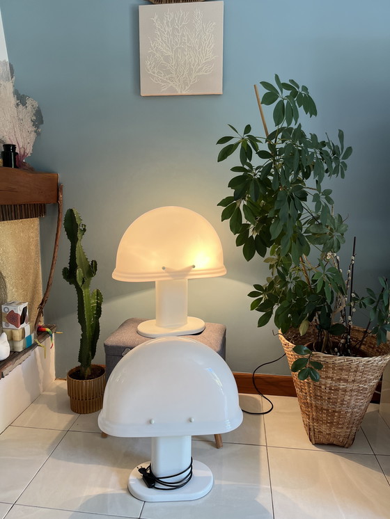 Image 1 of 2x lampade Rodolfo Bonetto modello 4054 pubblicate da IGuzzini, design italiano degli anni '70