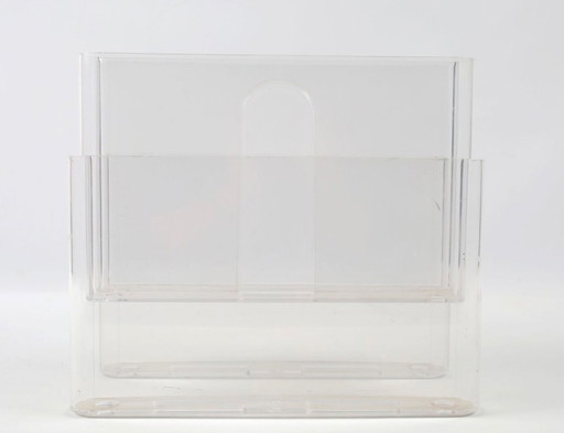 Kartell magazine rack design Giotto Stoppino vintage Italian