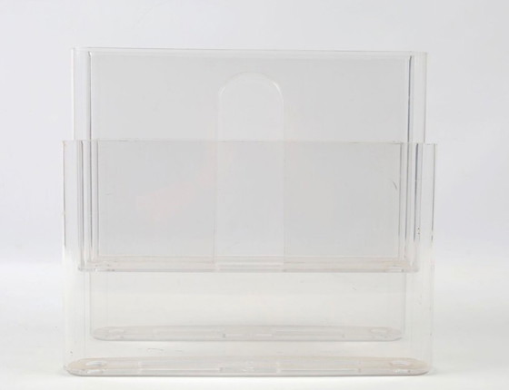 Image 1 of Kartell magazine rack design Giotto Stoppino vintage Italian