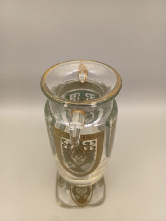 Image 1 of vase amphore estampillé L'Escalier de Cristal Paris 1900