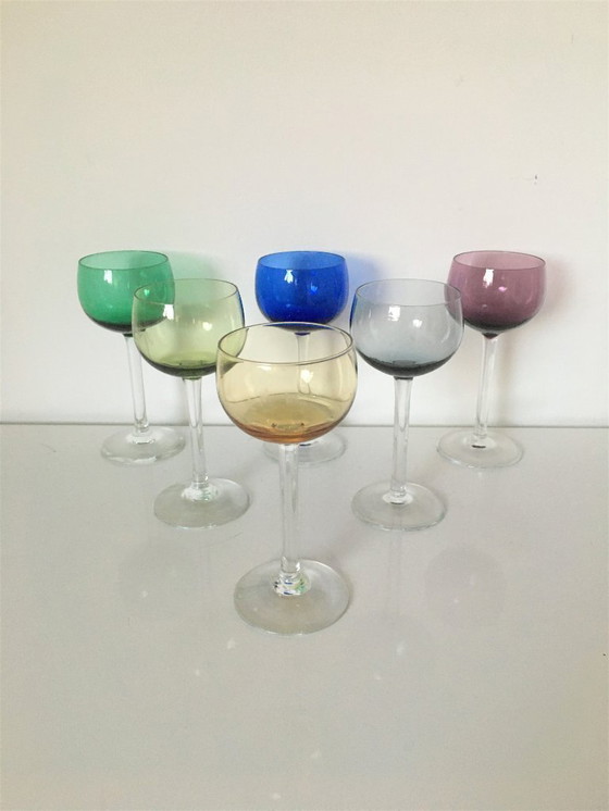 Image 1 of Kristalunie Karneval, 6er-Set K23 Rheinweingläser, Max Verboeket