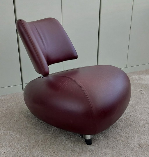 Leolux Pallone Sessel – fauteuils, Leather, Chrome