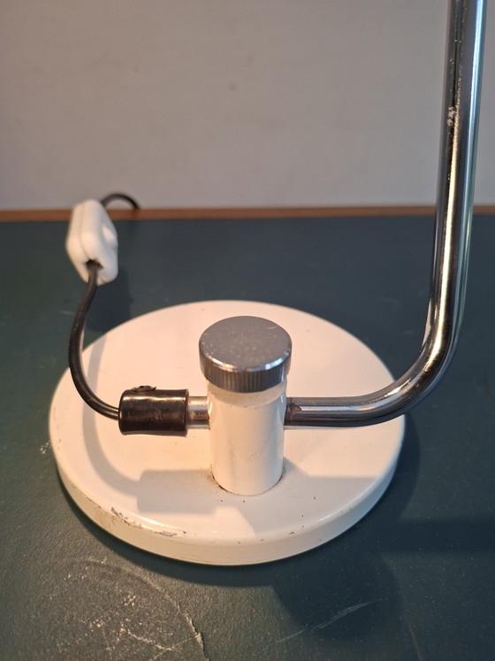 White Desk Lamp, Seventies, Hala Zeist – Reading Lamp, Metal (photo 6 of 10)