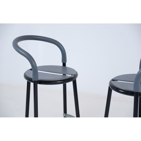 Image 1 of Pair of vintage Fritz hansen Pelikan stools by Niels Gammelgaard 1987