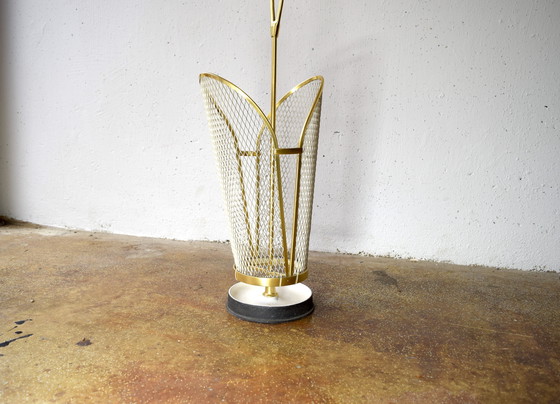 Image 1 of Vintage Metalen Paraplubak Schirmständer 1950