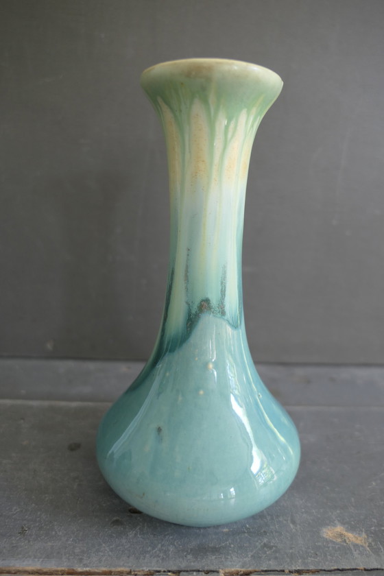 Image 1 of Art Deco Vase Faiencerie de Thulin Belgien 50