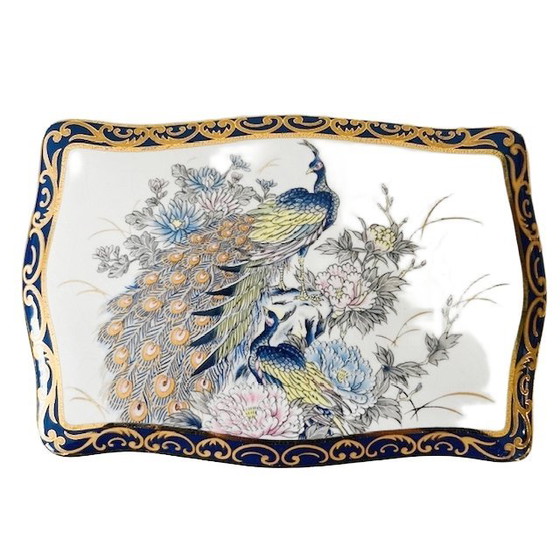 Image 1 of Portagioie vintage in porcellana Fapodel a forma di pavone, anni '70