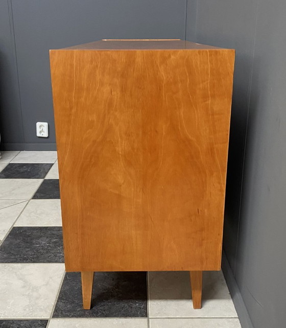 Image 1 of Wood sideboard 1960s 4 drawers and 2 doors