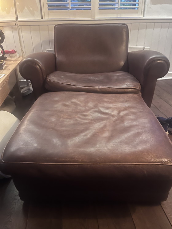 Poltrona Baxter XL con Pouf – Poltrone, Leather (photo 4 of 5)
