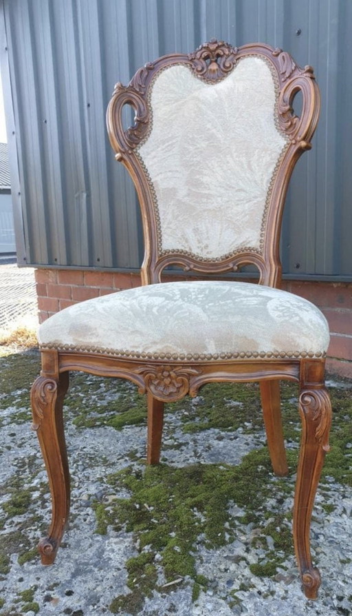 4 Italiaanse barok eetkamer stoelen 