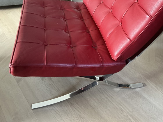 Image 1 of Barcelona chair red, replica