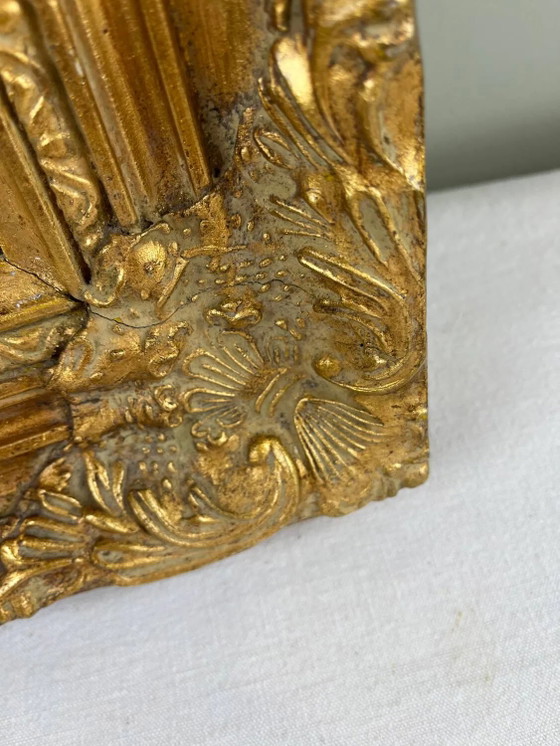 Antiker vergoldeter Spiegel Napoleon III – spätes 19. Jahrhundert – Wood, Rococo (photo 19 of 21)