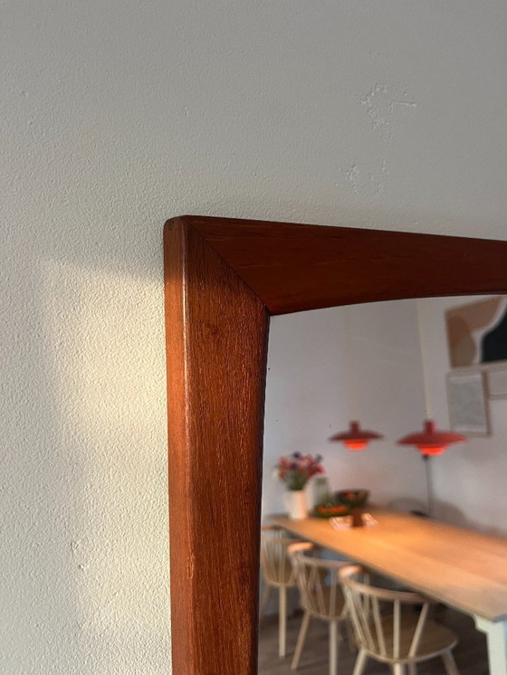Image 1 of Kai Kristiansen Aksel Kjersgaard teakhouten spiegel model 103
