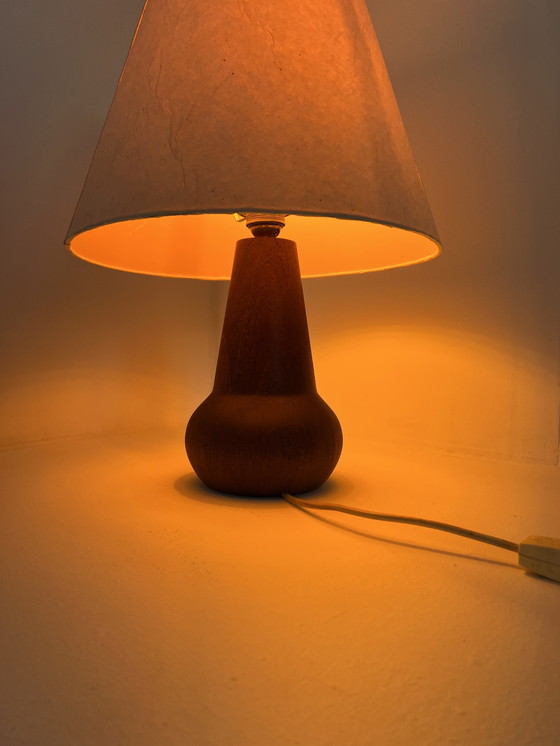 Image 1 of Teak & Paper Table Lamp '60