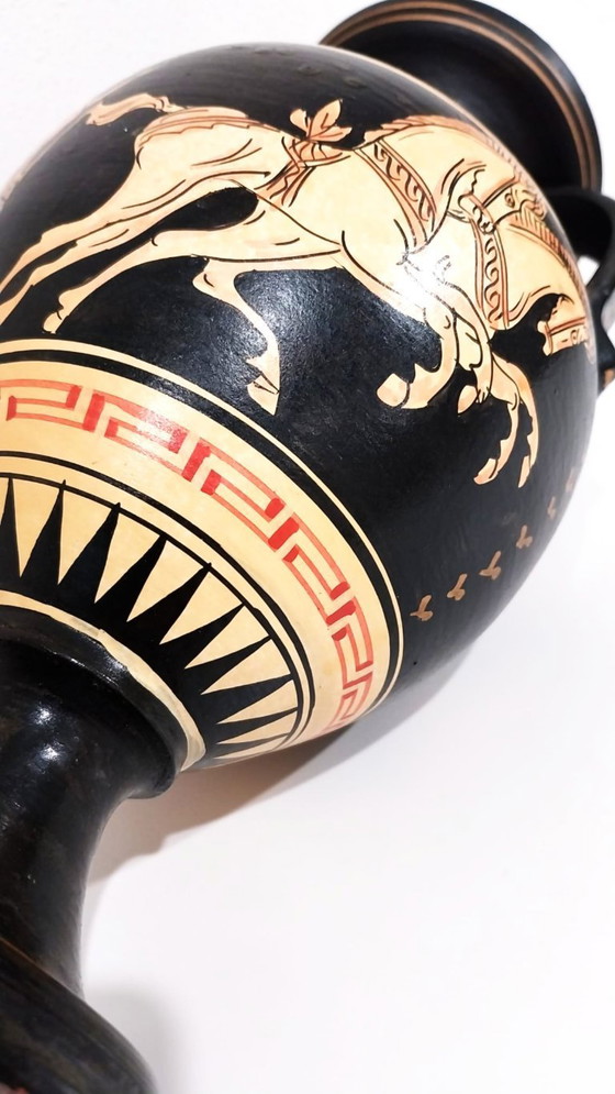 Image 1 of Grande amphore de style grec peinte à la main - Édition limitée IM3R 7/10Julklapp, cadeau de Noël
