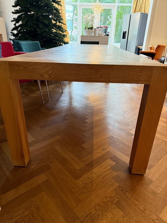 Image 1 of table de salle à manger en chêne massif