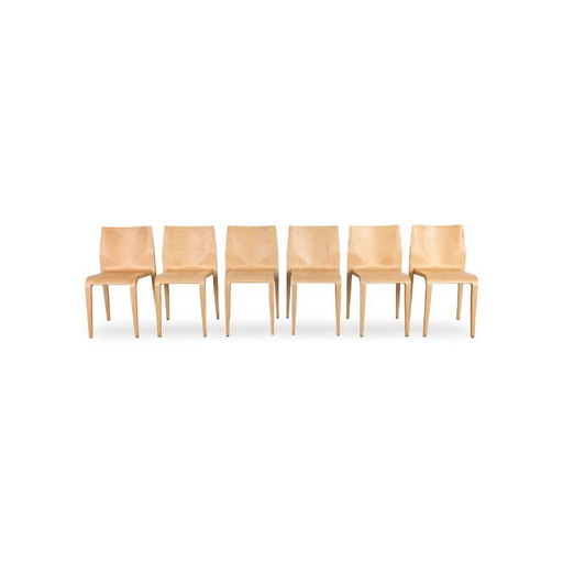 Set van 6 Laleggera stoelen 301 Alias Ricardo Blumer stapelstoel