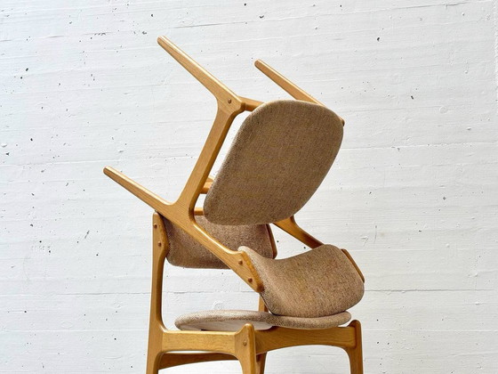 Image 1 of Set de 6 chaises modèle No.49 d'Erik Buch pour O.D. Møbler A-S au Danemark, années 1960