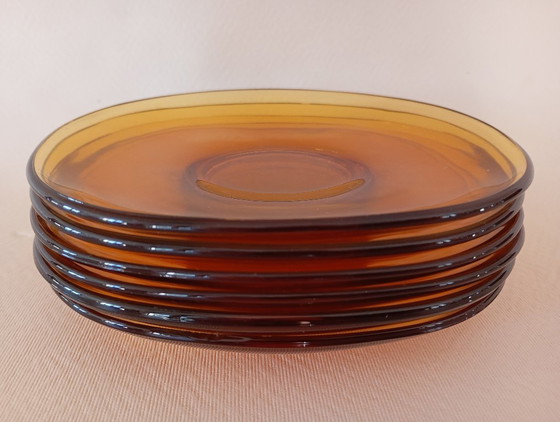 Image 1 of Coppe da dessert in ambra Vereco (Francia)
