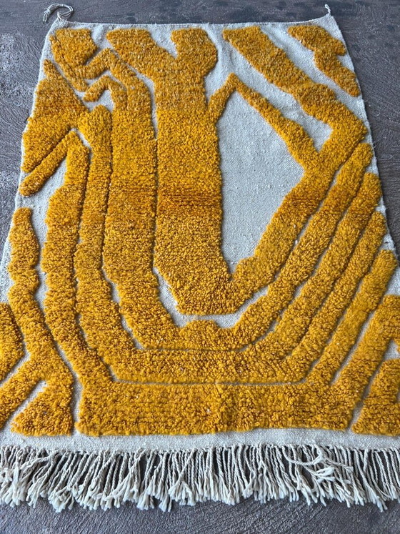 Handgemaakt traditioneel Marokkaans Berberkleed, geel, 150/250 cm – Ahrend, Vloerkleden en tapijten, Cotton (photo 6 of 7)