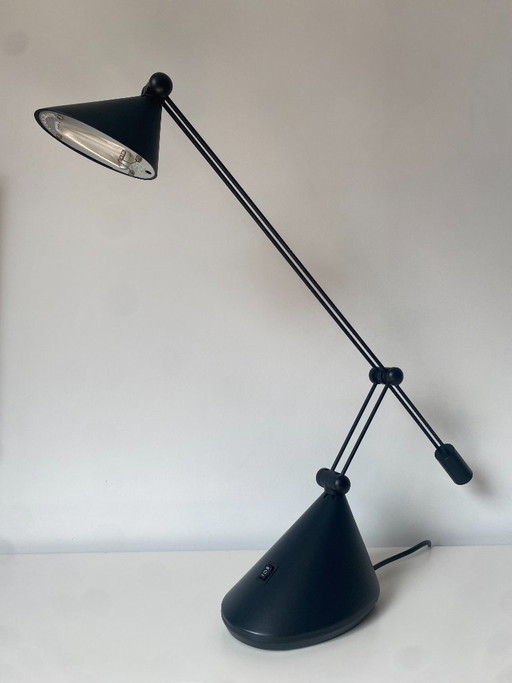 Vintage bureaulamp met extra licht design