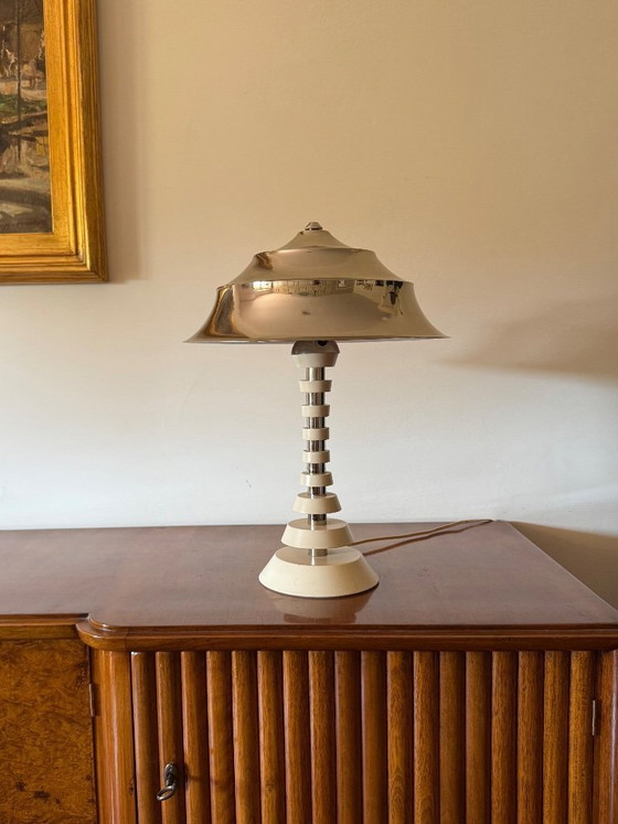 Image 1 of Space age pagoda table lamp, France 1970s