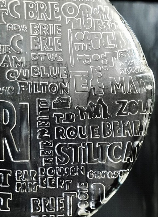 (W017) Royal Krona kaasschaal glas – Bengt Edenfalk voor Skruf Glasbruk (model 1)