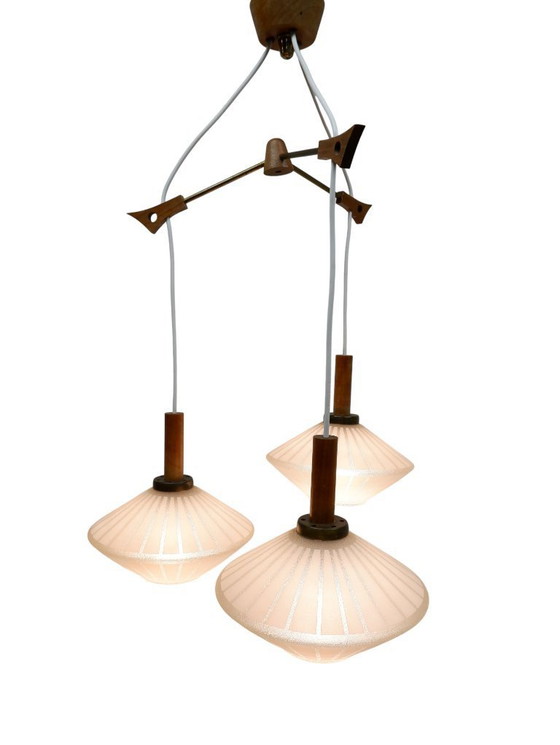 Image 1 of 1960s glass pendant lamp