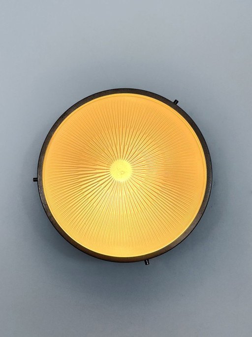 Lampada Sigma Mid-Century in vetro e metallo di Sergio Mazza per Artemide, Italia, anni '60
