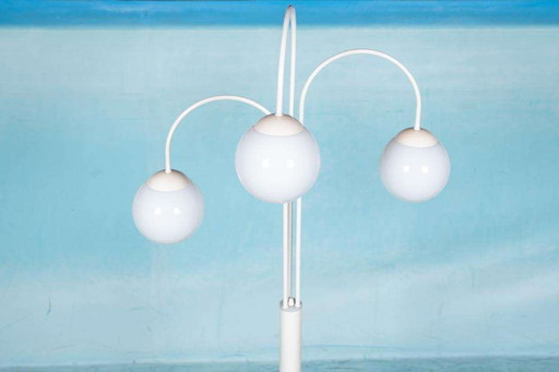 Space age waterfall floor lamp minimalist floor lamp white