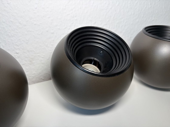 STAFF spherical lights, set of 4, wall lamps, 1960s/70s, Space Age, adjustable – Spot lights, Metal (photo 13 of 20)