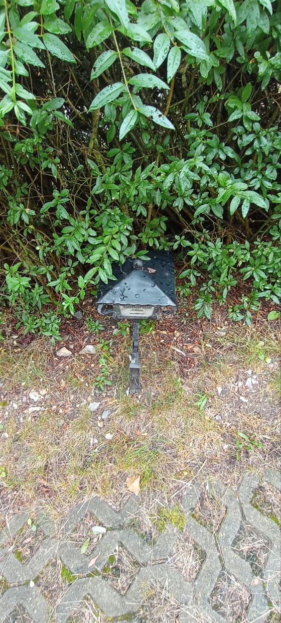 Old Outdoor Wall Light Vintage Brewery Inn – Schur-Bräu, Glass, Iron (photo 4 of 5)