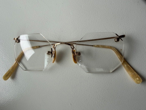 Vintage brilletje. 1/10 12K GF GOLD