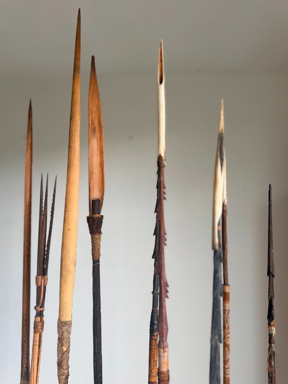 Arc et flèches des tribus Sepik et/ou Asmat de Papouasie-Nouvelle-Guinée – Objets déco, Bamboo (photo 8 of 17)