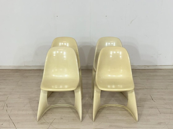 Image 1 of Set van 4 Casalino Casala stoelen / eetkamerstoelen / tuinstoelen – vintage ruimtetijdperk