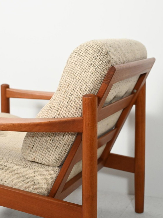 Image 1 of Pair of Danish 1950s teak armchairs
